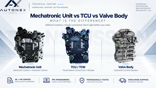 Mechatronic Unit vs TCU vs Valve Body: What Is the Difference?